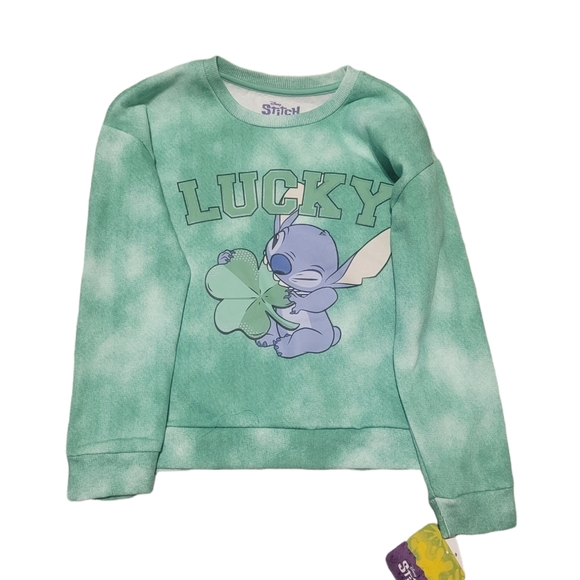 Lilo & Stitch Tye Dye NWT FLEECE Sweatshirt / 7-8